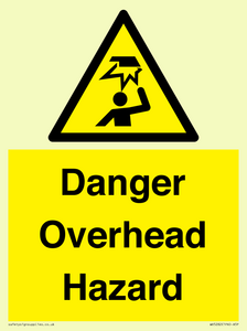 Danger Overhead Hazard